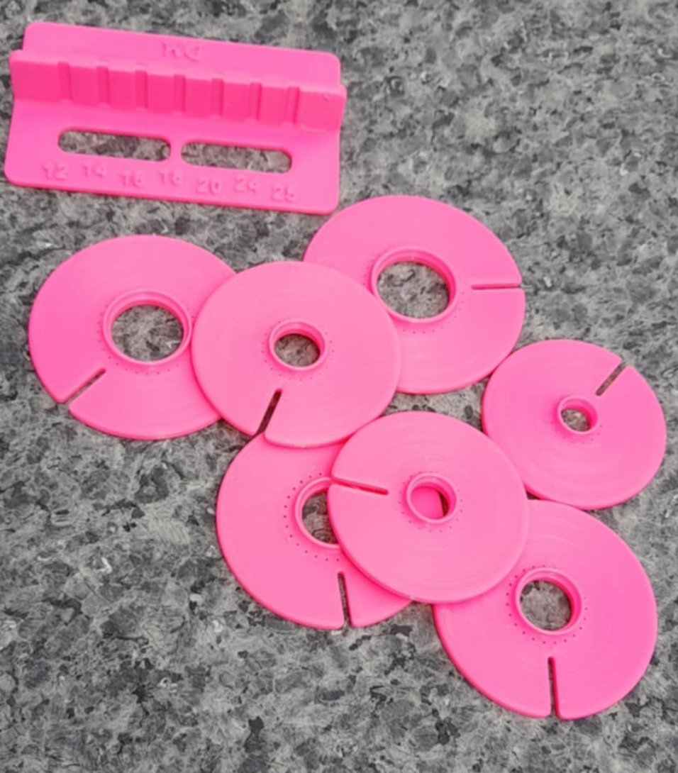Bezel set- Roze