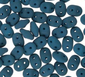 SuperDuo- 29530 Matte Velvet Dark Teal 2.5x 5mm 