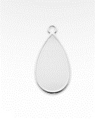 Hanger- White Opal/ Argent