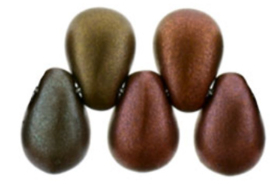 Teardrops K0164 - Matte metallic Bronze Iris