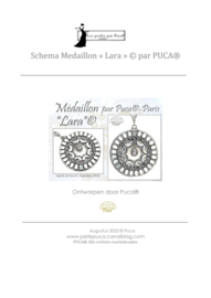 Patroon Medaillon "Lara" ®ParPuca®Beads