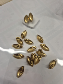 Oorbellen set- rvs 18k Gold