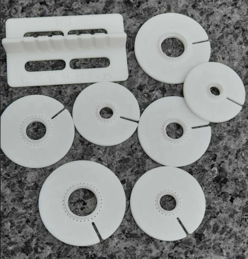 Bezel set- Wit