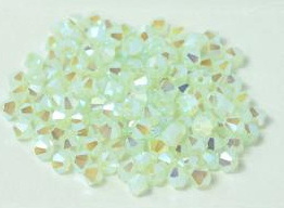 Bicone 4mm Chrysolite Opal 2X AB