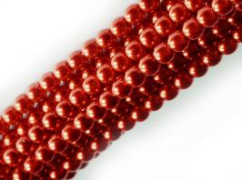 Ronde kraal 3mm Shiny red- 70498