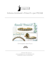 patroon Bracelet  "Prince'S"   ®ParPuca®Beads