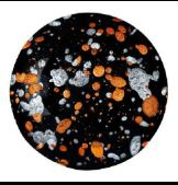 Cabochon ®ParPuca®Beads - Jet Tweedy18mm -23980-45703