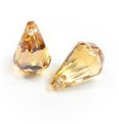 Glasschifperle Tropfen-14541  Topaz AB