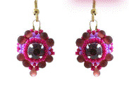 Oorbellen pakket"UMI" - Amethyst-Fuchsia-Doré