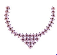 Collier Sakura -Amethyst Mauve