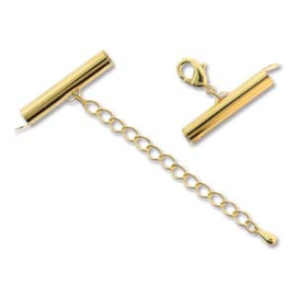Slide Connetctor Clasp - 25x5mm Goldplate