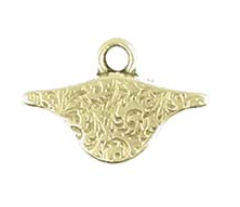 Oasa-Paisley Ending 24K Gold Plate