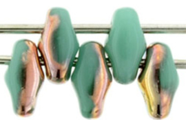 SuperDuo- C63130 Turquoise Capri Gold