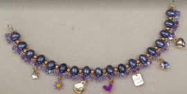 Pakket Beauty Armband ®ParPuca®Beads- PaarsTeinten