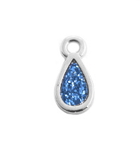 Mini Hanger glitter Blue Argent