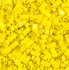 Half Tila Bead 404- Opaque Yellow