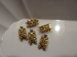 sluiting 2 rijig - goldfb-kristal 931