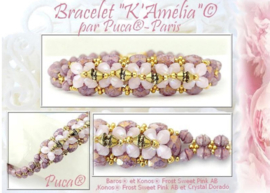 Pakket Armband    K'Amelia ®ParPuca®  Zwart/Goud