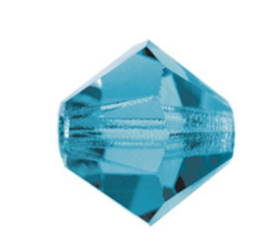 Bicone 4mm Indicolite 2X AB