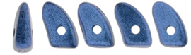 Prong Bead 3/6mm [loose] Metallic Suede Blue - 79031MJT