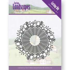 Jeanine's Art Spring Scalloped Circle