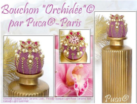 Patroon Bouchon"Orchidee" ®ParPuca®Beads - Flesstopper