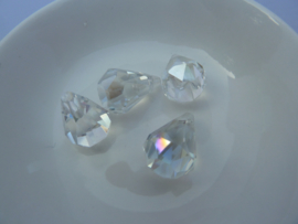 Glasschifperle Tropfen-18141  Crystal AB