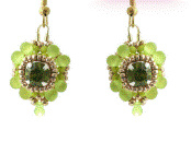Oorbellen pakket "UMI" Olivine- Vert Vif- Doré