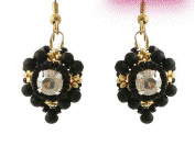 Oorbellen pakket "UMI" LT COl. Topaz- Noir- Dore