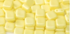 Czechmates TilaBead 06-29301 Pastel Yellow  6x6mm