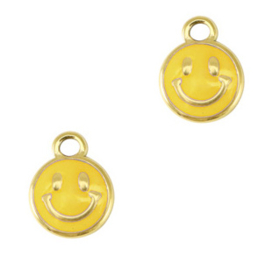 RVS Smiley Bedel- Gold Yellow