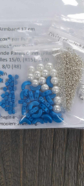 Pakket "Chloé" ®ParPuca®Beads kleur :Blauw