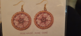 Kit Helix oorbellen, Rose Nacre-Rose-Dore