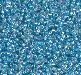 Miyuki 11-1018 Silverlined Aqua AB