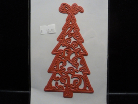 Die Cutting Xmas Flourish Tree -ctd17063