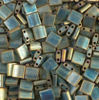 Miy Tila Beads - Mat Metallic Patina Iris