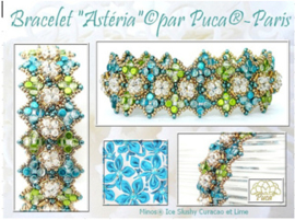 Pakket "Asteria" ®ParPuca®Beads KLeur: groen Turquoise