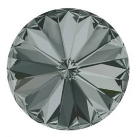 Rivoli 12mm- Black Diamond Foiled