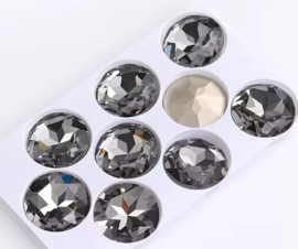 Glas Cabochon 27mm- Black Diamond