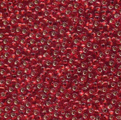 miyuki 11- 11D  Silverlined DK Ruby