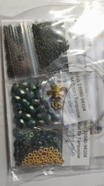 Pakketje K'Atie ®ParPuca®  Donker Groen met goud