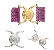 Souda Ii-11/0 Mag Clasp 24k Silver Plate
