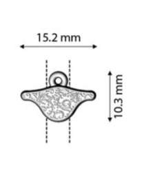 Aosa-Paisley Ending Ant. Silver Plate