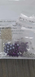 Pakket "Chloé" ®ParPuca®Beads kleur : Paars/Lila