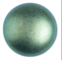 Cabochon 25mm®ParPuca®- Metallic Mat Green/Turquoise  