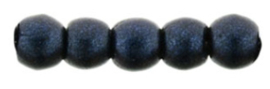 Round beads - 79032MJT    Metallic Suede Dark Blue