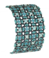 Armband  Maya- Turquoise-Pacific Opal-Hematite