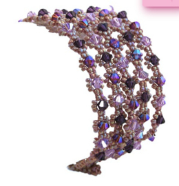 Bracelet Sora: Lilas- violet- purple-Amethyst AB