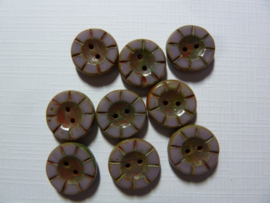 Table Cut Button- Opaque Lilac   49356