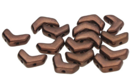 Chevron Beads- Matt Bronze